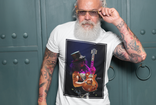 Slash Guitarra Tribute T-shirt Unisex