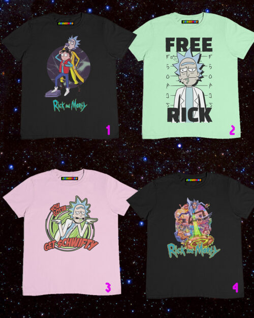 Rick And Morty 2022 Camisetas Diseños 1-4