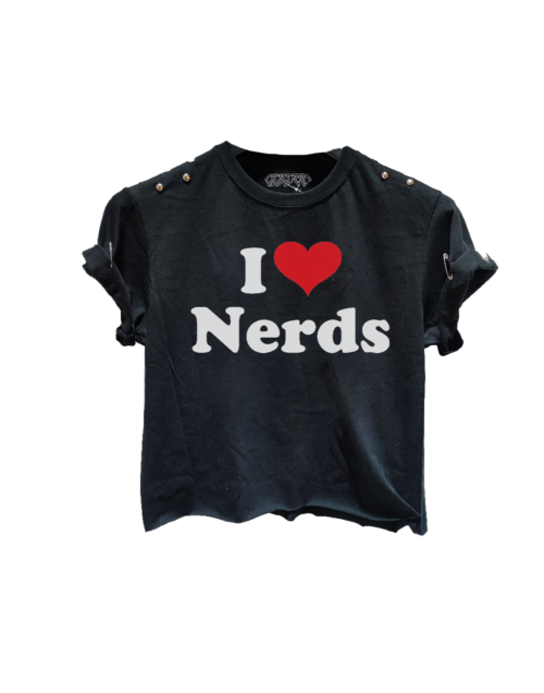 Garbage I Love Nerds Rock Crop