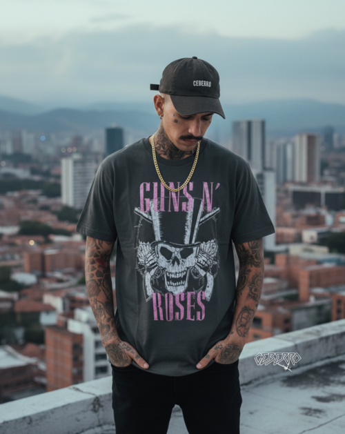 Guns N Roses Logo with Pink