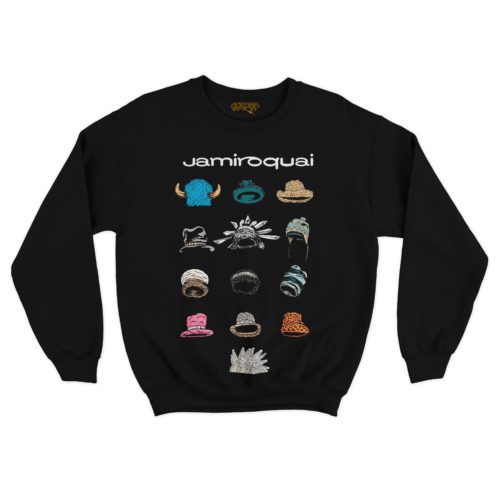 Jamiroquai Sombreros Buzo Cuello Redondo